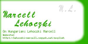 marcell lehoczki business card